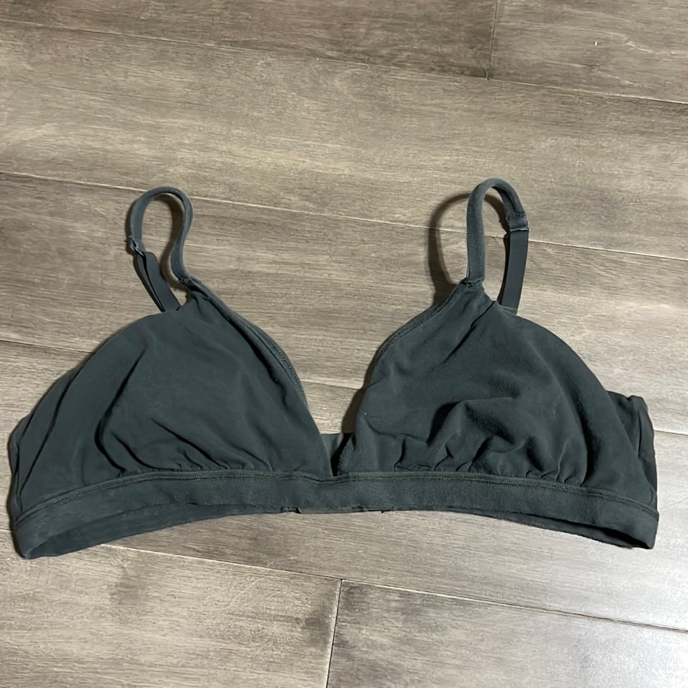 Cotton bra from skims size 4x in color sea green